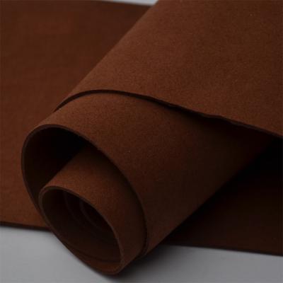China 1.0mm Anti Mildew Double Sided Fleece Fabric Microfiber Vegan Leather For Bags for sale