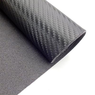 China Couro sintético de couro artificial gravado da camurça de estofamento da tela da grão transversal à venda