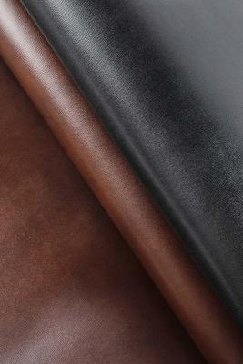 China Brown Black Eco Friendly Silicone Leather Fabric For Furniture for sale