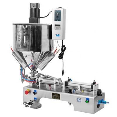 China Máquinas de enchimento de geleia de petróleo semiautomáticas de 110 V para mistura de creme corporal de pasta de mel à venda