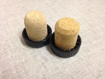 China Synthetic cork T-cap stopper wiht bevelled edge for sale