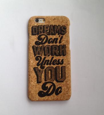 China Cork iPhone 6/6s/plus Case with full color printing logo for sale