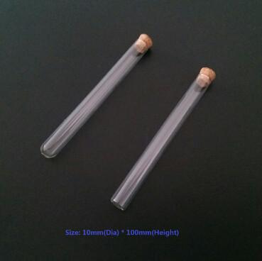 China 10*100mm Test tube with cork top for sale