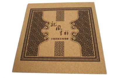 China Custom printing cork placemat for sale