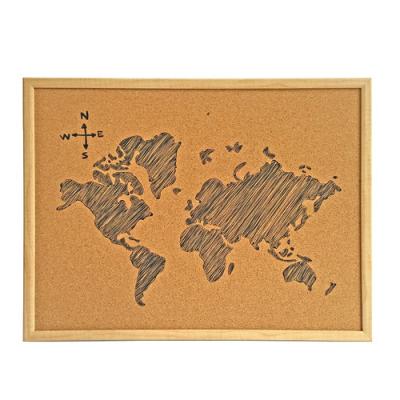 China Fashion Cork Board Memo Board with MDF Fame for Office or School for sale