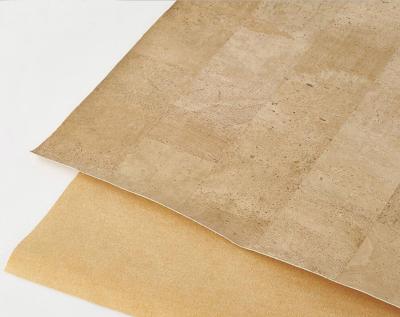 China tela da largura de 1.35m da natureza da cortiça/couro impermeáveis e duráveis para o saco, caderno, sapatas, fatura do chapéu à venda