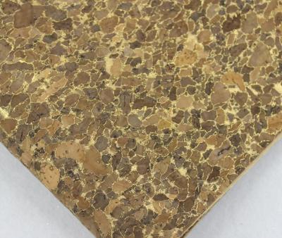 Chine Vendez le tissu/cuir en gros de liège de nature de largeur de 1.35m avec la couleur foncée et d'or pour le sofa, fabrication de couverture de téléphone à vendre