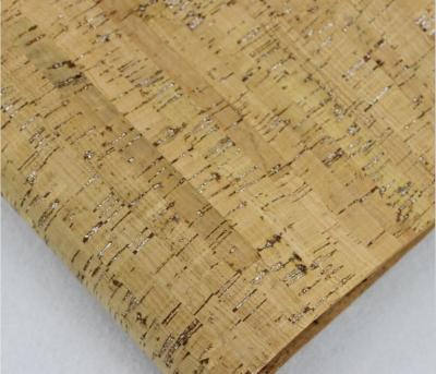 Chine Tissu argenté brillant de liège de nature de tache de vente chaude par la cour pour la fabrication de sac à main à vendre