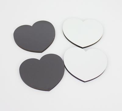 China Wholesale Heart Shape 60x54mm Sublimation Blank Fridge Magnet for Household Appliances Decorating Accessories for sale