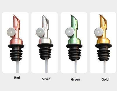 China 2022 Amazon Hot Sell 12cm Weighted Oil Pourer, 4 Colors Available Siver/Gold/Red/Green for sale