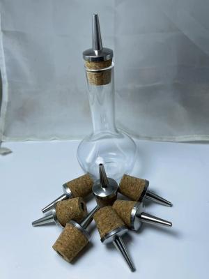 Chine Dessus en gros d'acier inoxydable Dasher d'usine avec le bouchon de Cork/TPE pour bouteille en céramique/en verre de 20mm à vendre