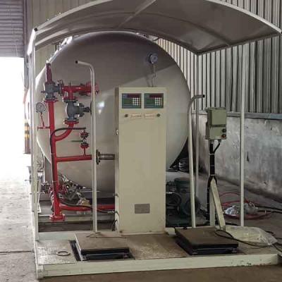 China 50000 Liter LPG Car Filling Stations Carbon Steel 1.2mpa for sale