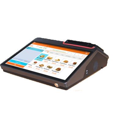 China 12.5 inch 1080P IPS screen printer cashier capacitive touch restaurant pos system all in one with software en venta