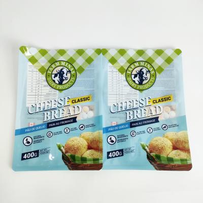 China Wholesale Eco-friendly 3 side seal plastic glossy finish food grade bread packaging bag for sale