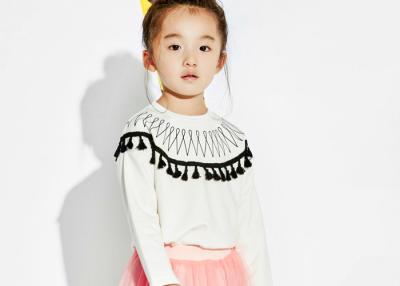 China Nice 100% Cotton Girls Winter Sweater , Warm Girls Crew Neck Sweater for sale