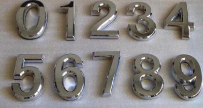 China House Plaque Silver Arc Plating Self-stick House Letters & Numbers Mailboxes & Address Plaques for sale