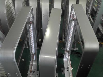 China Señalización de acrílico formada vacío encendida echada a un lado doble al aire libre de Lightbox del círculo de la señalización LED del LED, muestras comerciales encendidas en venta