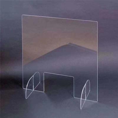China Acrylic Counter Guards  /Desk guard /table guard Sneeze Guard – Freestanding Single for sale
