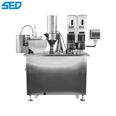 China Semi Automatic Capsule Filling Machine PLC Controlled With Horizontal Locking System for sale