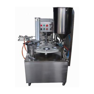China Rotary Type Automatic Cup Filling Sealing Machine Liquid Filling Machine for sale