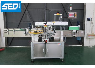 China SED-STB 220V 50HZ Single Phase Self Adhesive Sticker Labeling Machine Square Bottle Double Side Label Applicator for sale