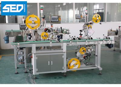 China Automatische Etikettiermaschine-Karton-Ecke SED-PST Edelstahl-304 zwei Seiten Aufkleber-Etikettierer-Maschine zu verkaufen