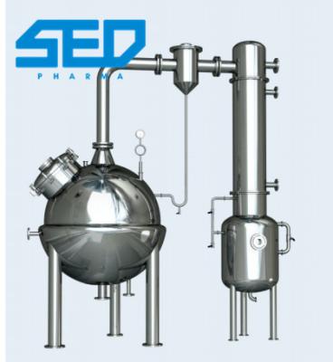 China Ball Type Herbal Extraction Equipment Stainless Steel Concentrating Machine for sale