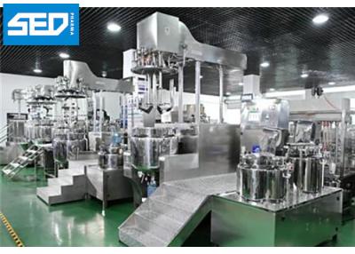 China Mezclador de emulsión de elevación hidráulico del vacío de la máquina de la fabricación del ungüento de Skincare en venta