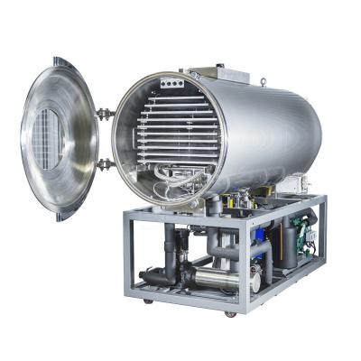 China SED-250DG Silver Horizontal Fruit Vacuum Freeze Dry Machine Custom Made Power 380V/50HZ,3Phase,5Wire for sale