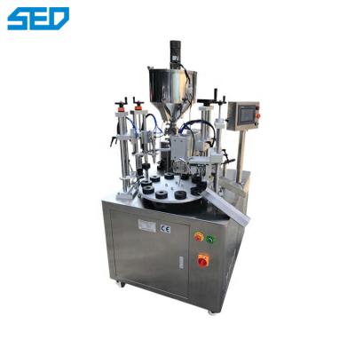 China 75MM Semi Automatic Pharmaceutical Machinery Plastic Hose Filling Ultrasonic Sealing Machine Working Pressure 0.4-0.7Mpa for sale