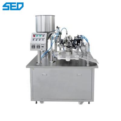 China máquina de enchimento manual semi automática da pasta do tubo inserir da máquina de empacotamento farmacêutico de 220V 50Hz à venda
