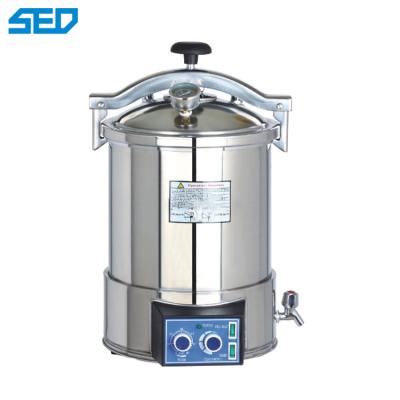 중국 SED-250P 타이머 범위 0-60min 의학 제약 기구 설비 가지고 다닐 수 있는 가압증기 멸균기 기계 판매용