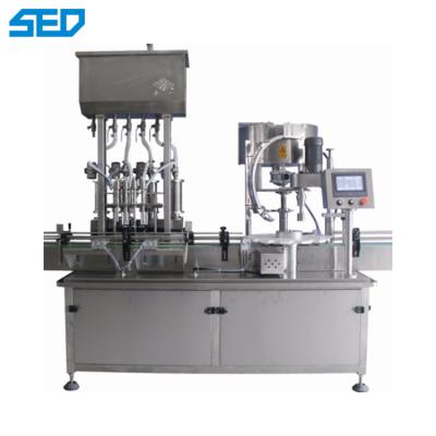 China 3KW Power Glass Bottle Filling And Capping Packaging Machine Viscous Materials for sale