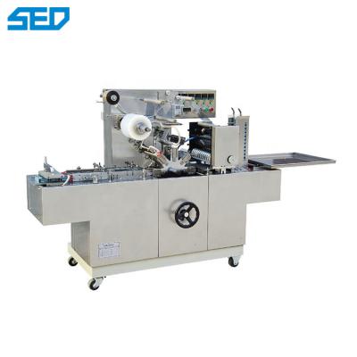 China Weight 500KG Chocolate Box Cellophane Packaging Machine 40 To 80 Packs Min Speed New-Type Double-Rotary Film Cutter for sale