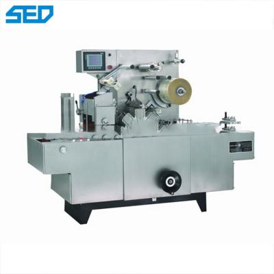 China SED-250P 220V 50Hz Paper Box Cellophane Automatic Packing Machine 4.5KW Motor Power 3D Bopp Film Condom for sale