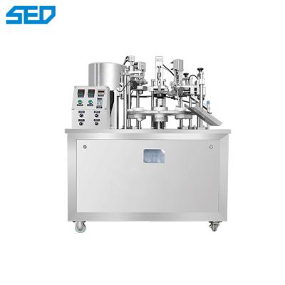 China 400W*2 Power Automatic Packing Machine Rotating Plastic Hose Tube Filling And Sealing Machine Cutting Simple Structure for sale