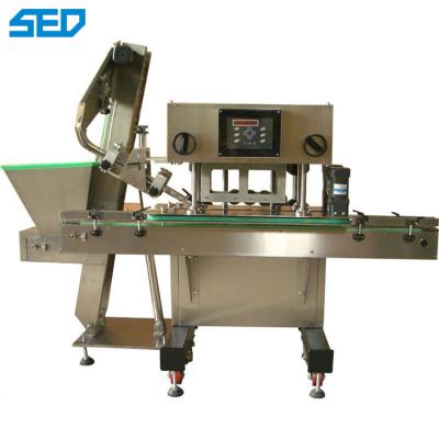 China SED-250P Weight 200kg PLC Pharmaceutical Machinery Equipment Glass Bottle Metal Caps Capping Machine 80-100 Bottles/Min for sale