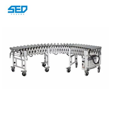 China SED-CSJ Stainless Steel Motorized Automatic Packing Machine Flexible Conveyor Extendable Roller Conveyor For Industry for sale