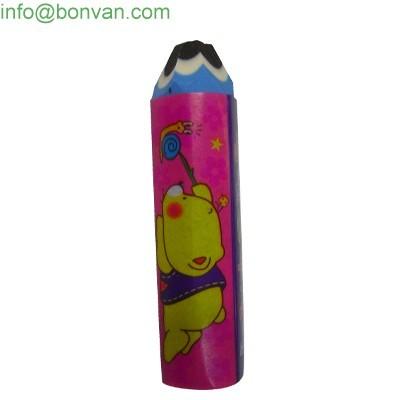China Rubber Pencil Cap Eraser, Pencil Top Eraser, Giant Pencil Eraser for sale