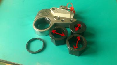 China Low Clearance Hydraulic Hexagon Cassette Torque Wrench With 2695-26958N.M for sale