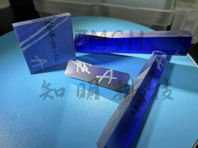China Stellte ungeschnittenes unpoliertes Labor des Rohstoffs des Korunds der synthetischen Edelsteine blauen Saphir her zu verkaufen