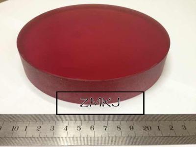 China Cristales Titanium rojos del laser del zafiro de la forma de encargo de rubíes sintética usable en venta