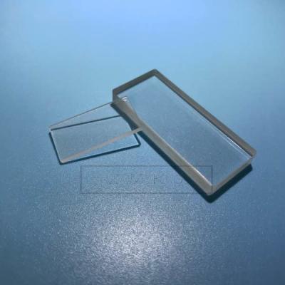 China Rectangle Shape Silica Fused Quartz Plate Double Side Polished DSP GS1 GS2 GS3 Grade for sale