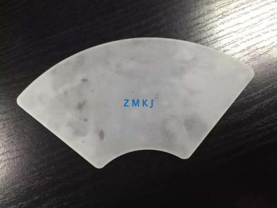 China Fan - Shaped Sapphire Optical Windows , Sapphire Glass Lens For Epi - Ready Wafer for sale