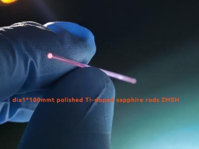 China De oppervlakte poetste Dia1*100mm Ti3 Gesmeerde Sapphire Rod Lens voor Laser op Te koop