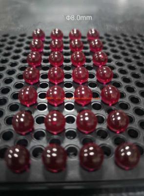 China Lente de la CZ del silicio de Ruby White Sapphire Ball Lens K9 para la válvula líquida en venta