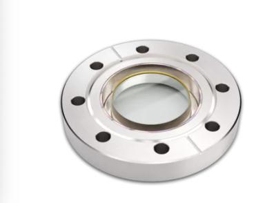 China Hardness 9.0 CF Flanged Sapphire Glass Viewports For Vacuum Equipment for sale
