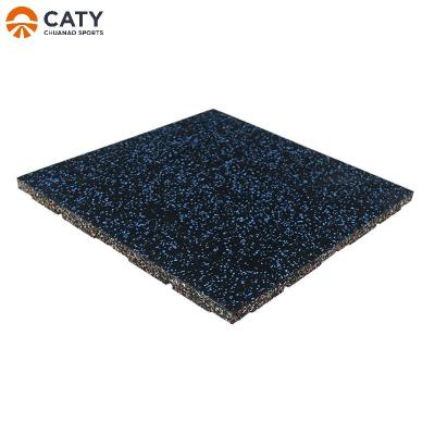 China Fitness Rubber Flooring Tile 1000x1000mm Anti Slip EPDM Mat For Gym for sale