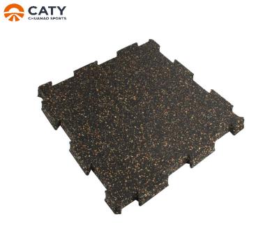 China Recycled Rubber Jigsaw Floor Tiles Anti Skid , Rectangle Rubber Puzzle Floor Mats for sale