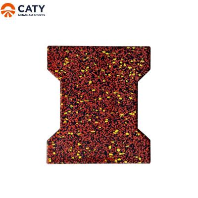 China Resilient Interlocking Rubber Pavers Outdoor Multicolor Wear Resistant for sale